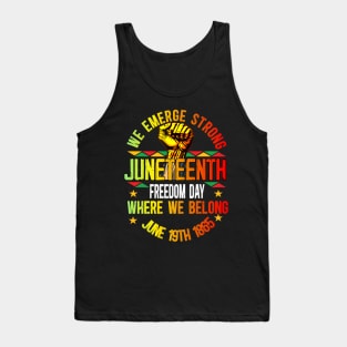 Juneteenth 1865 Celebrate Independence Day Tank Top